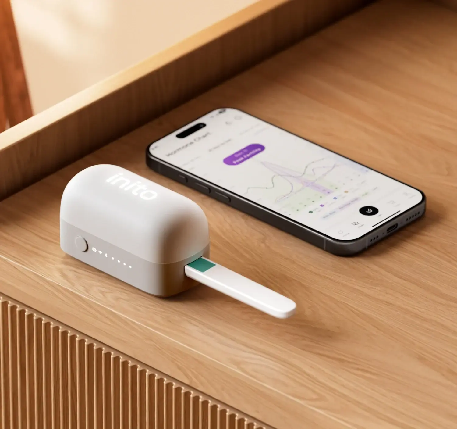 Hormone tracking for irregular cycles with Inito Fertility Monitor.