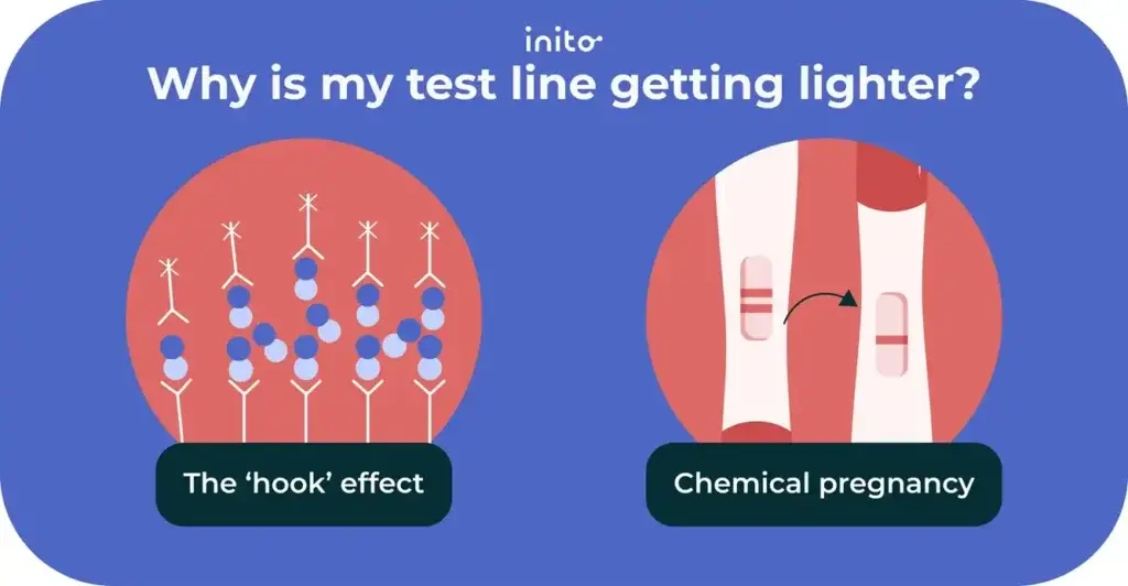 Why is my test line getting lighter